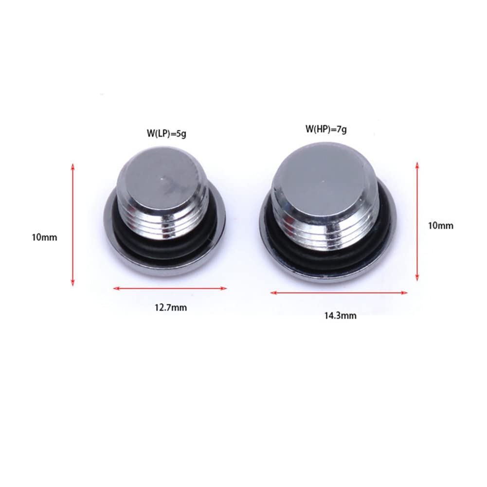 Kqcibz Scuba Diving 1St Stage Regulator LP Low Pressure Port Plug Scuba Diving Replacement Part, silver