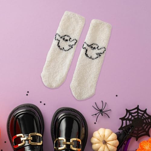 Warm Socks Sleeping Cozy Crew Sock Non Skid Winter Warm Socks Slipper Grip Soft Socks for Family Friends Carnival4