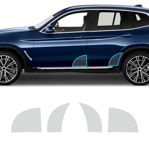 FDAIUN Lámina protectora de pintura de TPU PPF preperforada para BMW X3 G01 2012-2024 película protectora transparente para esquinas de puerta delantera y trasera 4 piezas accesorios