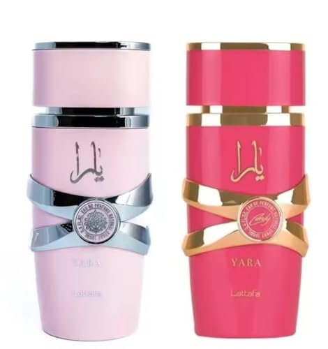 Coffret 2 Parfums – Eau de Parfum Yara Pink & Yara Candy– 2x100ml – Femme & Mixte – Parfum Oriental de Dubaï – Longue Durée – Parfums de Dubai