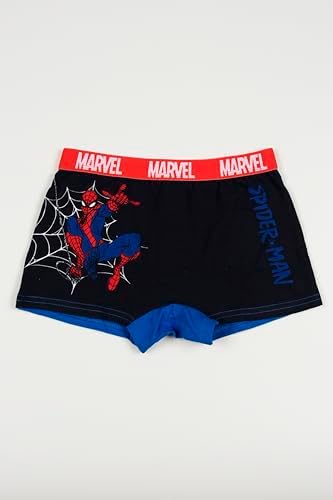 Boxer Spiderman Marvel Set 3 Pezzi – 100% Cotone, Slip Bambini Con Stampe, In Scatola Regalo - 3