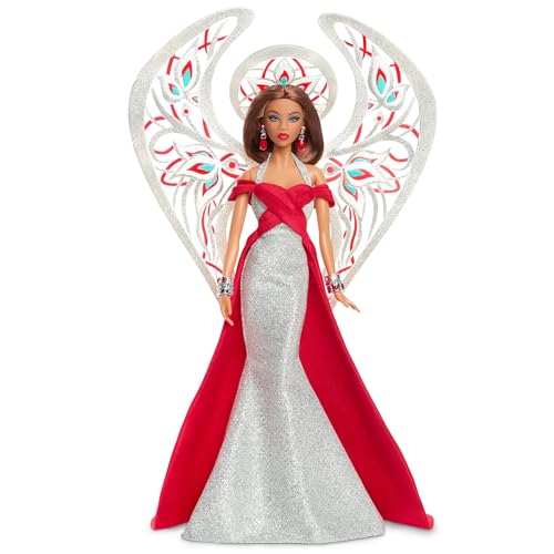 Muñeca Barbie Ángel Navideño Holiday 2023 miniatura 1