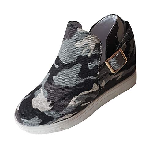 Genérico Zapatillas Deportivas para Correr Mujer Deslizamiento de Zapatillas de Deporte para Mujeres de Fuera de la casa en Las Zapatillas de Mujer Fashion Zapatos de Mujer con Horma (Army Green, 38)