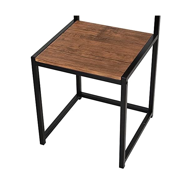 HOMCOM 3 Pcs Table Stool Set Industrial Design w/Steel Frame MDF Panels Living Room Bar Modern Furniture - Image 10