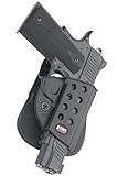 Fobus R1911 Evolution Holster for All 1911 style pistols with or without rail , Right Hand Paddle , Black