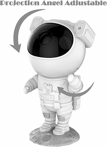 Image of TOYTONIC Astronaut Star Projector Night Light with Remote Control, Rotating Galaxy Lamp for Kids Bedroom, Soothing Nebula Light for Baby Nursery, Birthday Gift for Boys & Girls