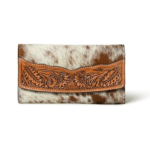 ADYAN Western Leather Small Wallet for Women Multi Credit Card Slots Purse for Ladies Clutch Purses