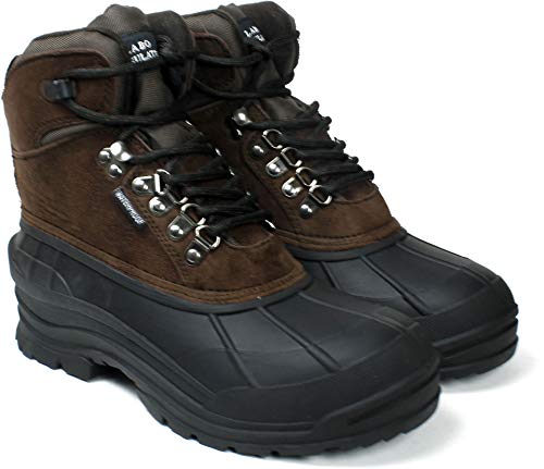 Image of Men's Winter Snow Boots Shoes Waterproof Insulated Lace UP (D,M)