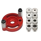 Aluminum Alloy Vertical Self Centering Dowel Jig Kit Dowel Drill Guide Self Center Dowel Jig Handheld Drill Guide for Straight Holes Wood Panel Hole Puncher Locator