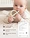 ChooKaChoo Baby Teether Toy and Training Toothbrush, Duck Silicone Teething Toys for Babies 3-12 Months, Double Ring Easy-Grip Design, Food-Grade BPA Free, Multi-Texture Relief for Gums & Molars