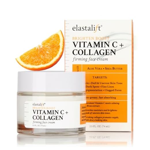 Elastalift Vitamin C Firming Face Cream Moisturizer Skin Care Facial Lotion, Potent Vitamin C Gel Cream For Face Targets Dry Skin, Age Spots, Wrinkles, Hyperpigmentation, & Sun Damaged Skin, 2 Fl Oz