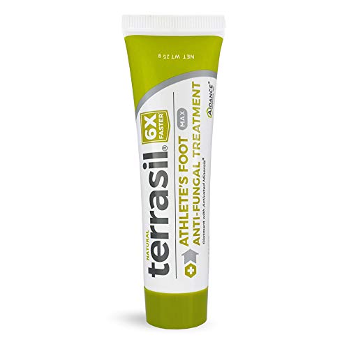 Foot & Nail Antifungal Ointment Maximum Strength Kills Fungus 6x Faster Dr. Recommended 100% Guaranteed for athletes foot yellow cracked crumbling nail onychomycosis paronychia by Terrasil