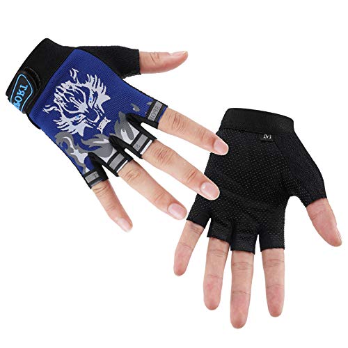 Accmor AC8280-BLUE-M Kids Fishing Gloves, Kids Sport Gloves thumb #1