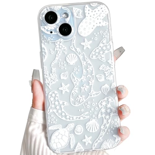 NITITOP Compatible with iPhone 15 Case Clear Cute Shell...