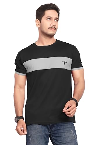 Image of Men's Polister Solid Round Neck Half Sleeve Shirt(D P K P-1284)