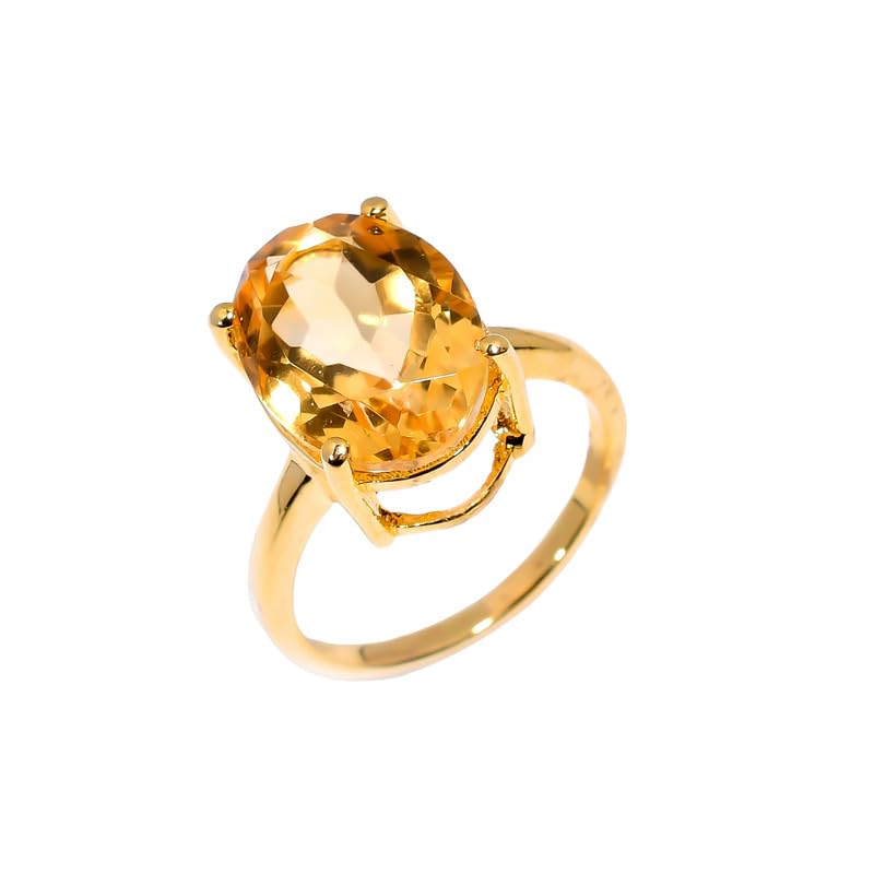 Bague en citrine et argent 925, le bijou solaire à porter au quotidien ou pour dire oui
