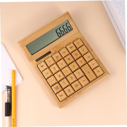Gogogmee Retro Portable Solar Calculator with Keys Office Calculator for and Daily Use Lightweight and Compact Design for Travel