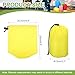uxcell 5.1x8.1x9.8 Stuff Sack, Nylon Water Resistant Portable Drawstring Dust Flap Bags Stuff Sack Ultralight Dry Bag for Camping Hiking Backpacking Traveling, Yellow