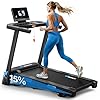 MERACH Foldable Treadmill with 15% Auto Incline, Treadmills for Home Foldable for Heavy People, 0.8-12 km/h Walking Pad Treadmill for Home & Office, Save Space, LED Display & Fitness App