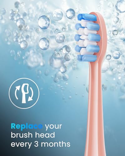 Image of Onlyone Replacement Toothbrush Heads, Electric Toothbrush Heads Refills, Pink, 8 Pack