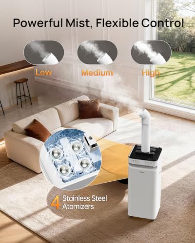 Image of YOKEKON Humidifier Large Room 5.8Gal /22L, Cool Mist Humidifiers for Home