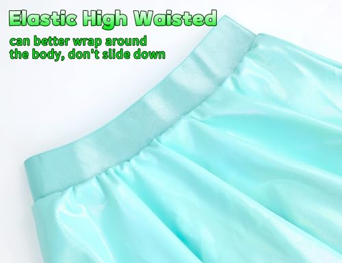 Image of Gnainach Girls Skorts High Waist Athletic Skirts with Shorts Stretchy Activewear for Teens Kids Performance Tennis