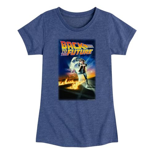 HYBRID APPAREL Back to The Future - Time's Running Out - Toddler & Youth Girls Short Sleeve Graphic T-Shirt