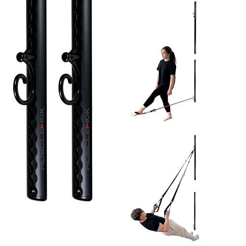 Aluminum Wall-Mounted Anchor Fitness System - Adjustable, Multi-Functional, Space Saving Home Gym Solution for Strength Training, Workout Goals | 100+ Exercises, Easy Installation, 300lbs Capacity