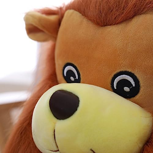 Image of Tickles Sleeping Jungle Lion Jack Soft Stuffed Plush Animal Toy for Kids Boys & Girls Birthday Gifts (Size: 50 cm Color: Brown)