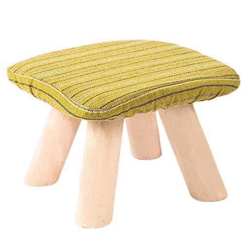 Tabouret de pieds antidérapant avec housse en lin lavable