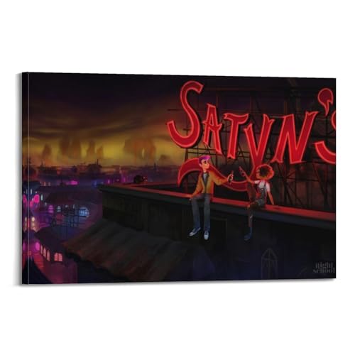 YDJKTRJKJK Póster decorativo de juego para después de la fiesta, lienzo para pared e impresión artística moderna para decoración de dormitorio familiar, 60 x 90 cm