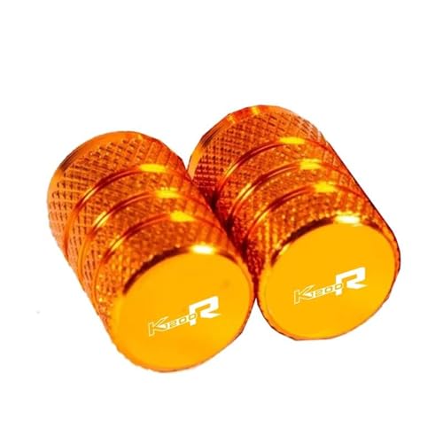 Bouchons de valve de pneu de roue de moto BMW K1300GT orange