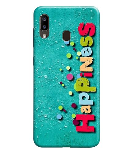 Image of Happiness Happy Printed Hard Back Case Cover Compatible for Samsung Galaxy M20 (Multicolor) - D1670
