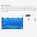 PULACO 2W Aquarium Fish Tank Air Stone with Automatic Color Changing LED Light (Length -10