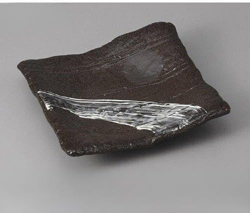 セトモノホンポ(Setomonohonpo) Set of 5, Galactic Square Appetizer Plate, 7.5 x 7.3 x 1.6 inches (19 x 18.5 x 4 cm), Japanese Utensils, Restaurants, Commercial Utensils, Tableware