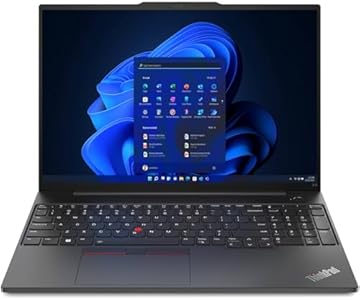 ThinkPad E16 Gen 1 21JN0073US 16" Notebook - WUXGA - 1920 x 1200 - Intel Core i7 13th Gen i7-1355U Deca-core (10 Core) 1.70 GHz - 16 GB Total RAM - 8 GB On-Board Memory - 512 GB SSD - Graphite