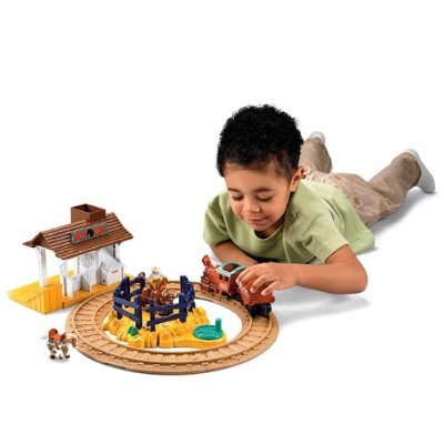 Mattel – l3136 – Fahrzeug – GeoTrax – Mini Schaltungen GeoTrax – Circuit Bahnhof Ranch