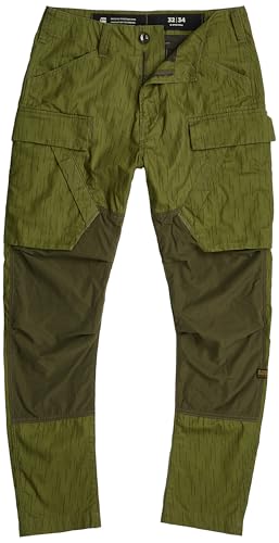 G-STAR Raw - Mens 3D Regular Tapered Cargo 3.0 Pants, Color Mayfly Rain Camo, Size: 32W x 32L4