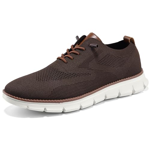 Image of Wearbreeze Men's Business Casual Oxford Sneakers - Lightweight Lace-Up Dress Shoes for Work, Travel & Daily Commute