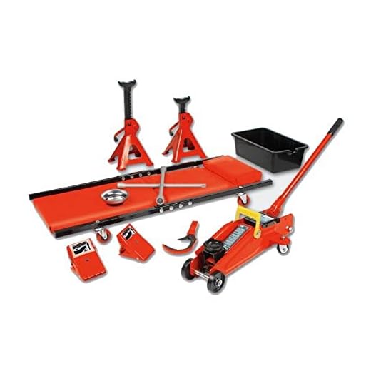 Brüder Mannesmann magnetisches Werkstatt-Halterungssystem 10-tlg., mit Magnethalter, für Garage und Autowerkstatt, Reifenwechsel, Kfz-Reparatur, bis 2000 kg Tragkraft, rot | M00350