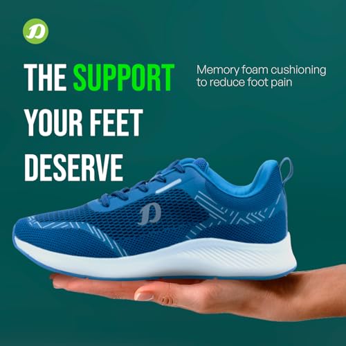 Mens Running Shoe with Memory Foam Insole & Ultrasoft Outsole|Sports,Gym,Training,Walking,Jogging,Casual,Athletics|Lightweight & Comfortable|Slipon Sneaker Lace-Up Gents Boys D-20103