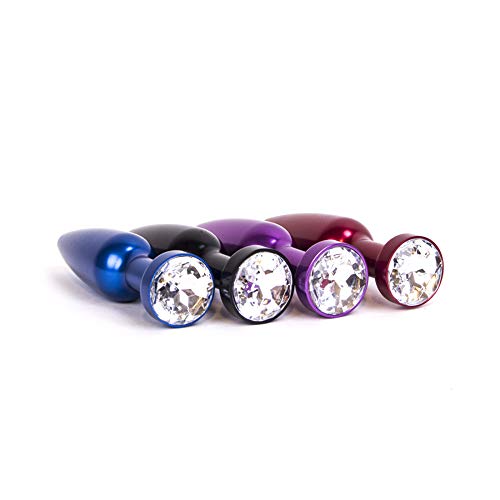 Plug anal en alliage d'aluminium rouge taille 2 pour adultes
