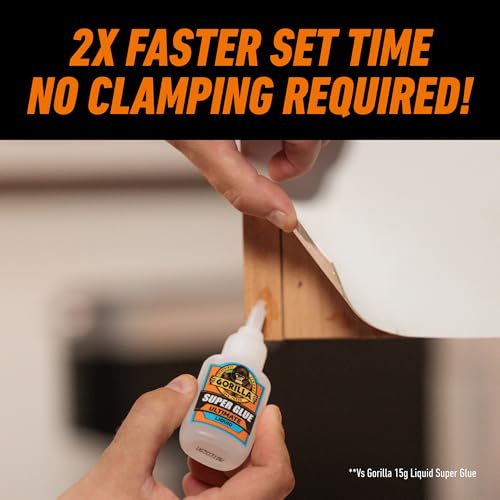 Gorilla Ultimate Fast-Setting Super Glue, Clear, 15 g - image 4