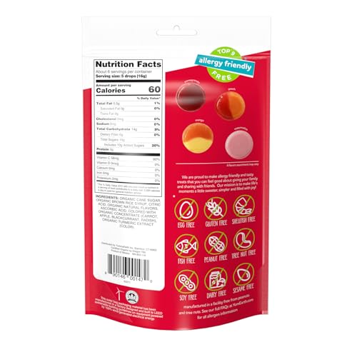 Yummy Earth, Organic Candy Drops, 4 Flavors, 3.3 oz (93.5 g)