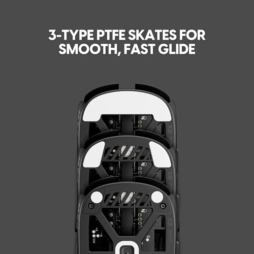 Image of Pulsar Gaming Gears LAB X2F Wireless Fingertip Gaming Mouse, Ultra Lightweight 1.34 oz (38 g), HUANO Blue Pink Dot Switches, 32,000 DPI, 750 IPS, XS-1 Sensor, 8K Compatible (Black)