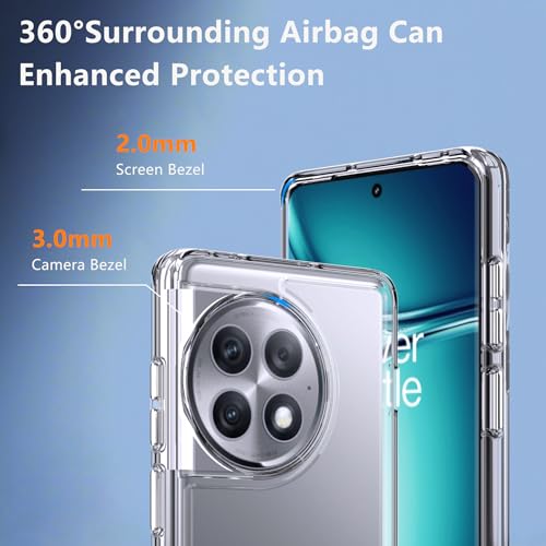 Image of IQShield EvoClear Back cover Case For Oneplus 11R Shockproof Bumper Protective Covers Cases, Anti-Scratch Hard PC, for Women, Men - Clear
