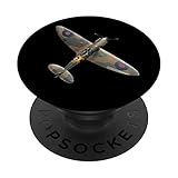 spitfire aeroplane fighter aircraft ww2 war plane lover fan popsockets popgrip intercambiabile