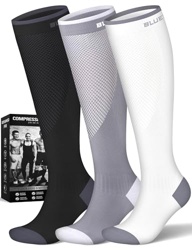 Image of Compression Socks for Women and Men(3 Pairs)15-20mmHg - Best Circulation Support Socks