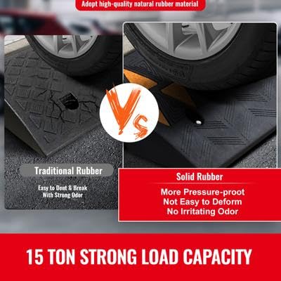 Happybuy Rubber Curb Ramp - 3.7