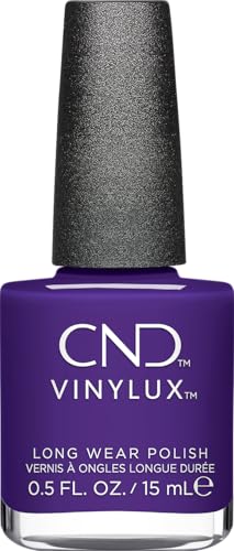 CND Esmalte de uñas Vinylux Battle Royal – Nº 484 lila – resistente a los arañazos y secado rápido – Queen Tessential collection – Original CND